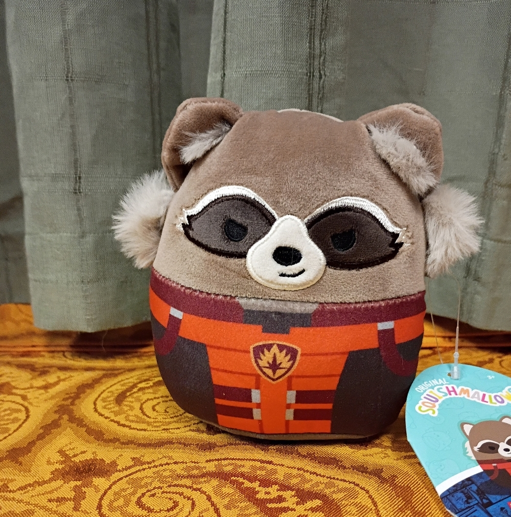 NWT 2025 Original Squishmallows Marvel Rocket Guardians Of The Galaxy 5"